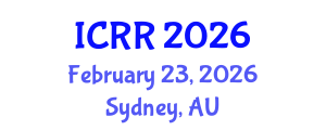 International Conference on Radiography and Radiotherapy (ICRR) February 23, 2026 - Sydney, Australia International Conference on Radiography and Radiotherapy (ICRR) February 23, 2026 - Sydney, Australia