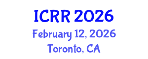 International Conference on Radiography and Radiotherapy (ICRR) February 12, 2026 - Toronto, Canada International Conference on Radiography and Radiotherapy (ICRR) February 12, 2026 - Toronto, Canada
