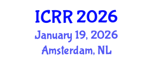International Conference on Radiography and Radiotherapy (ICRR) January 19, 2026 - Amsterdam, Netherlands International Conference on Radiography and Radiotherapy (ICRR) January 19, 2026 - Amsterdam, Netherlands
