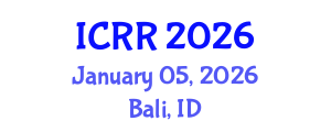 International Conference on Radiography and Radiotherapy (ICRR) January 05, 2026 - Bali, Indonesia International Conference on Radiography and Radiotherapy (ICRR) January 05, 2026 - Bali, Indonesia