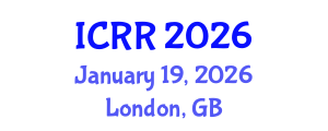 International Conference on Radiography and Radiotherapy (ICRR) January 19, 2026 - London, United Kingdom International Conference on Radiography and Radiotherapy (ICRR) January 19, 2026 - London, United Kingdom