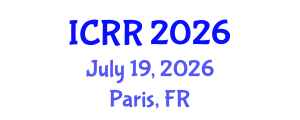 International Conference on Radiography and Radiotherapy (ICRR) July 19, 2026 - Paris, France International Conference on Radiography and Radiotherapy (ICRR) July 19, 2026 - Paris, France