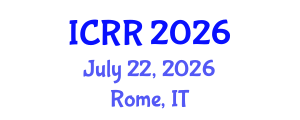 International Conference on Radiography and Radiotherapy (ICRR) July 22, 2026 - Rome, Italy International Conference on Radiography and Radiotherapy (ICRR) July 22, 2026 - Rome, Italy