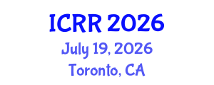International Conference on Radiography and Radiotherapy (ICRR) July 19, 2026 - Toronto, Canada International Conference on Radiography and Radiotherapy (ICRR) July 19, 2026 - Toronto, Canada