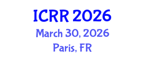 International Conference on Radiography and Radiotherapy (ICRR) March 30, 2026 - Paris, France International Conference on Radiography and Radiotherapy (ICRR) March 30, 2026 - Paris, France