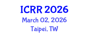 International Conference on Radiography and Radiotherapy (ICRR) March 02, 2026 - Taipei, Taiwan International Conference on Radiography and Radiotherapy (ICRR) March 02, 2026 - Taipei, Taiwan