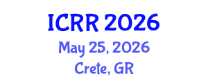 International Conference on Radiography and Radiotherapy (ICRR) May 25, 2026 - Crete, Greece International Conference on Radiography and Radiotherapy (ICRR) May 25, 2026 - Crete, Greece