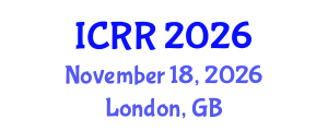 International Conference on Radiography and Radiotherapy (ICRR) November 18, 2026 - London, United Kingdom International Conference on Radiography and Radiotherapy (ICRR) November 18, 2026 - London, United Kingdom