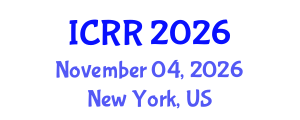 International Conference on Radiography and Radiotherapy (ICRR) November 04, 2026 - New York, United States International Conference on Radiography and Radiotherapy (ICRR) November 04, 2026 - New York, United States