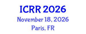 International Conference on Radiography and Radiotherapy (ICRR) November 18, 2026 - Paris, France International Conference on Radiography and Radiotherapy (ICRR) November 18, 2026 - Paris, France