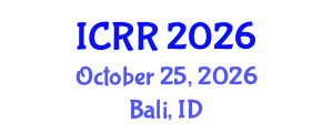International Conference on Radiography and Radiotherapy (ICRR) October 25, 2026 - Bali, Indonesia