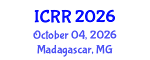 International Conference on Radiography and Radiotherapy (ICRR) October 04, 2026 - Madagascar, Madagascar International Conference on Radiography and Radiotherapy (ICRR) October 04, 2026 - Madagascar, Madagascar