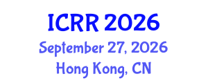 International Conference on Radiography and Radiotherapy (ICRR) September 27, 2026 - Hong Kong, China International Conference on Radiography and Radiotherapy (ICRR) September 27, 2026 - Hong Kong, China