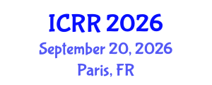 International Conference on Radiography and Radiotherapy (ICRR) September 20, 2026 - Paris, France International Conference on Radiography and Radiotherapy (ICRR) September 20, 2026 - Paris, France