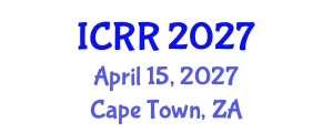 International Conference on Radiography and Radiotherapy (ICRR) April 15, 2027 - Cape Town, South Africa International Conference on Radiography and Radiotherapy (ICRR) April 15, 2027 - Cape Town, South Africa