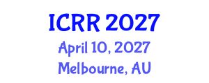 International Conference on Radiography and Radiotherapy (ICRR) April 10, 2027 - Melbourne, Australia International Conference on Radiography and Radiotherapy (ICRR) April 10, 2027 - Melbourne, Australia