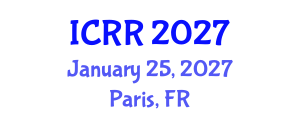 International Conference on Radiography and Radiotherapy (ICRR) January 25, 2027 - Paris, France International Conference on Radiography and Radiotherapy (ICRR) January 25, 2027 - Paris, France