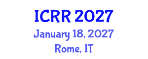 International Conference on Radiography and Radiotherapy (ICRR) January 18, 2027 - Rome, Italy