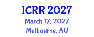 International Conference on Radiography and Radiotherapy (ICRR) March 17, 2027 - Melbourne, Australia International Conference on Radiography and Radiotherapy (ICRR) March 17, 2027 - Melbourne, Australia