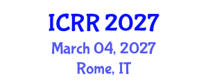 International Conference on Radiography and Radiotherapy (ICRR) March 04, 2027 - Rome, Italy International Conference on Radiography and Radiotherapy (ICRR) March 04, 2027 - Rome, Italy