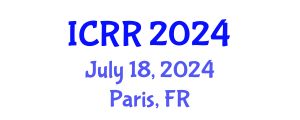International Conference on Radiopharmacy and Radiopharmaceuticals (ICRR) July 18, 2024 - Paris, France