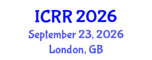 International Conference on Radiopharmacy and Radiopharmaceuticals (ICRR) September 23, 2026 - London, United Kingdom