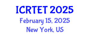 International Conference on Rail Transportation Engineering and Technology (ICRTET) February 15, 2025 - New York, United States