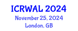 International Conference on Reading, Writing and Applied Linguistics (ICRWAL) November 25, 2024 - London, United Kingdom