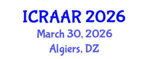 International Conference on Recent Advances in Augmented Reality (ICRAAR) March 30, 2026 - Algiers, Algeria