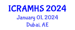 International Conference on Recent Advances in Medical and Health Sciences (ICRAMHS) January 01, 2024 - Dubai, United Arab Emirates International Conference on Recent Advances in Medical and Health Sciences (ICRAMHS) January 01, 2024 - Dubai, United Arab Emirates
