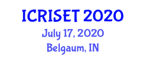 International Conference on Recent Innovations in Science, Engineering and Technology (ICRISET) July 17, 2020 - Belgaum, India