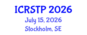 International Conference on Recent Studies in Theoretical Physics (ICRSTP) July 15, 2026 - Stockholm, Sweden