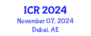 International Conference on Refrigeration (ICR) November 07, 2024 - Dubai, United Arab Emirates