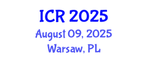 International Conference on Refrigeration (ICR) August 09, 2025 - Warsaw, Poland
