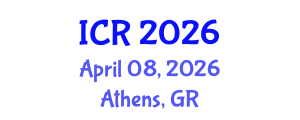 International Conference on Refrigeration (ICR) April 08, 2026 - Athens, Greece