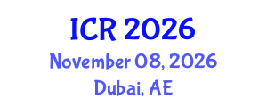 International Conference on Refrigeration (ICR) November 08, 2026 - Dubai, United Arab Emirates