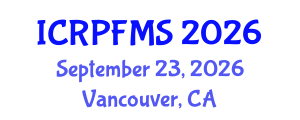 International Conference on Refugee Protection and Forced Migration Studies (ICRPFMS) September 23, 2026 - Vancouver, Canada