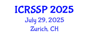 International Conference on Refugee Studies and Social Problems (ICRSSP) July 29, 2025 - Zurich, Switzerland