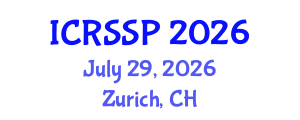 International Conference on Refugee Studies and Social Problems (ICRSSP) July 29, 2026 - Zurich, Switzerland