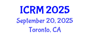 International Conference on Regenerative Medicine (ICRM) September 20, 2025 - Toronto, Canada