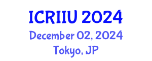 International Conference on Regional Integration and Intelligent Urbanism (ICRIIU) December 02, 2024 - Tokyo, Japan