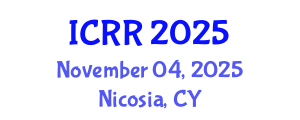 International Conference on Rehabilitation Robotics (ICRR) November 04, 2025 - Nicosia, Cyprus