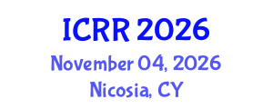 International Conference on Rehabilitation Robotics (ICRR) November 04, 2026 - Nicosia, Cyprus International Conference on Rehabilitation Robotics (ICRR) November 04, 2026 - Nicosia, Cyprus