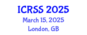 International Conference on Reliability and Structural Safety (ICRSS) March 15, 2025 - London, United Kingdom