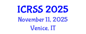International Conference on Reliability and Structural Safety (ICRSS) November 11, 2025 - Venice, Italy
