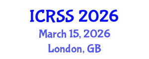 International Conference on Reliability and Structural Safety (ICRSS) March 15, 2026 - London, United Kingdom