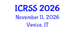 International Conference on Reliability and Structural Safety (ICRSS) November 11, 2026 - Venice, Italy