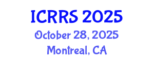 International Conference on Religion and Religious Studies (ICRRS) October 28, 2025 - Montreal, Canada