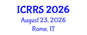 International Conference on Religion and Religious Studies (ICRRS) August 23, 2026 - Rome, Italy International Conference on Religion and Religious Studies (ICRRS) August 23, 2026 - Rome, Italy