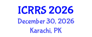 International Conference on Religion and Religious Studies (ICRRS) December 30, 2026 - Karachi, Pakistan International Conference on Religion and Religious Studies (ICRRS) December 30, 2026 - Karachi, Pakistan